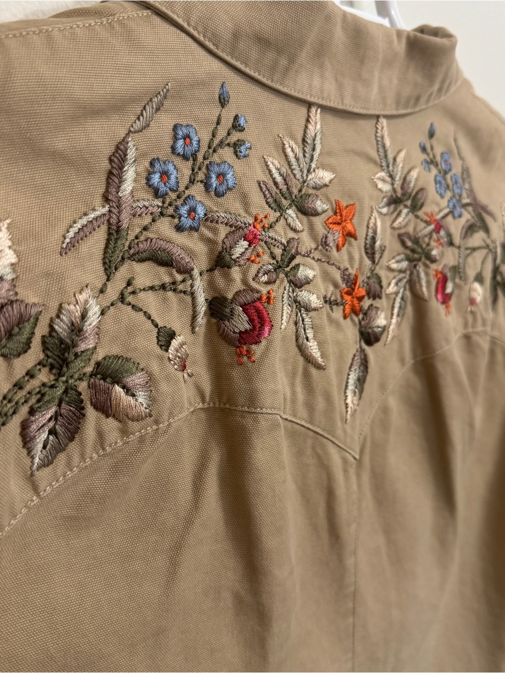 Vintage Lauren Ralph Lauren Embroidered Floral Jacket Women's Plus SZ 1X Western - Picture 11 of 16